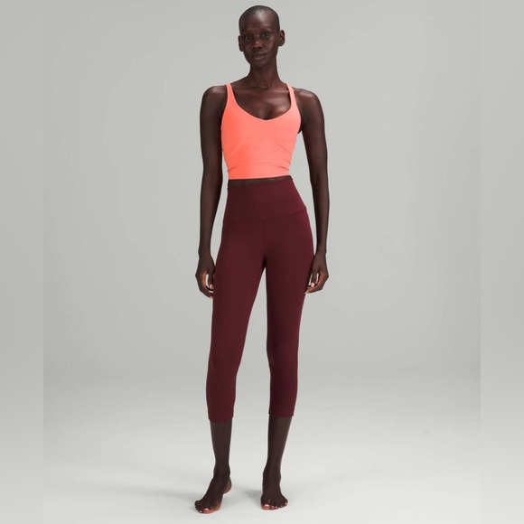 Lululemon Align Cropped Tank Top Sz4 Raspberry cream NWT - Picture 7 of 7